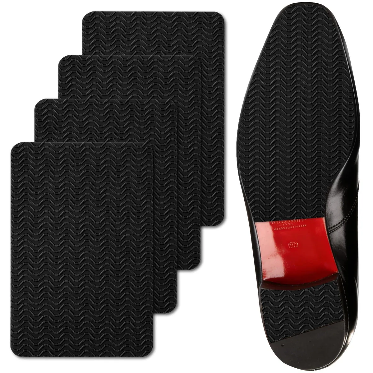  Ashoesert Shoe Sole Protectors Black Size 8-9 — product photo