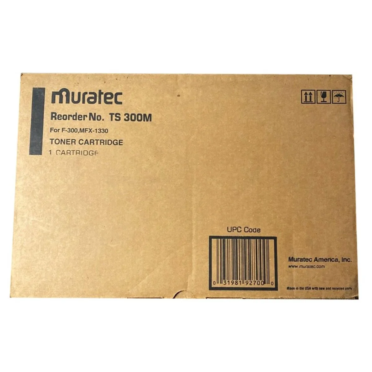 Muratec America, Inc Muratec TS-300M Black Toner Cartridge 7500 pages — product photo