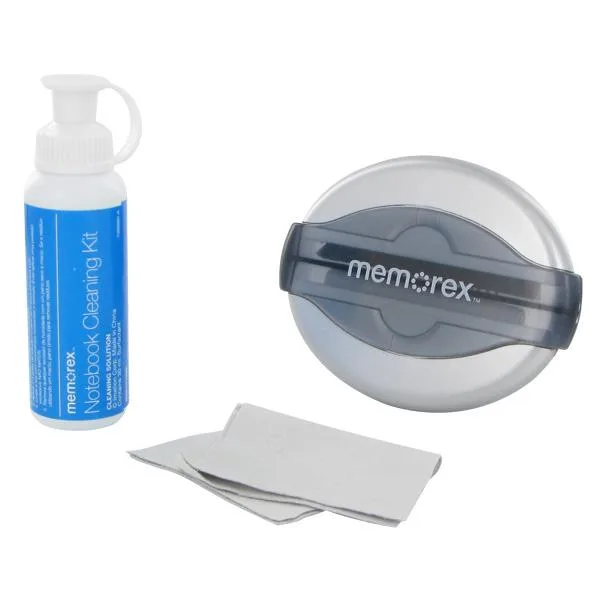 Compact cleaning tool with retractable brush and microfiber cloth pad