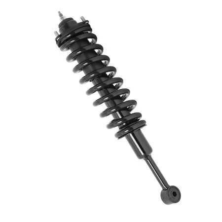 Unity 11566 front right complete strut assembly, silver metal coil spring and housing