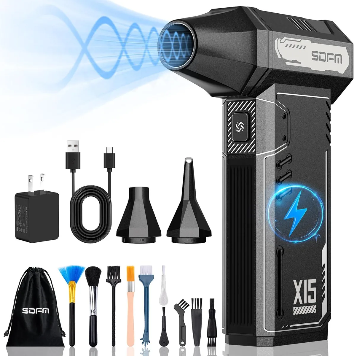 Adepix Adepix X15 Compressed Air Duster (Black) — product photo