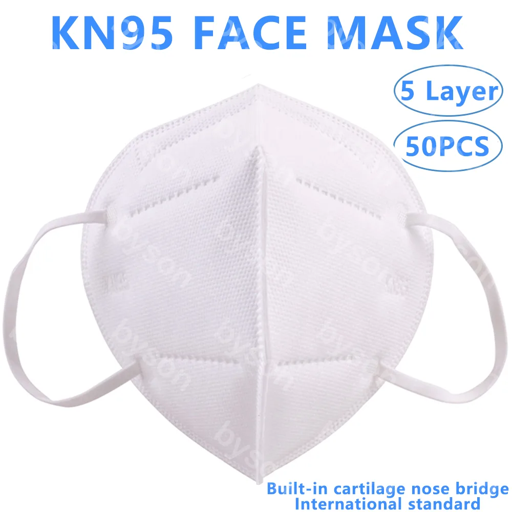 Ackmioxy Ackmioxy KN95 50 Pcs 5-Layer Face Mask Home Health Care — product photo