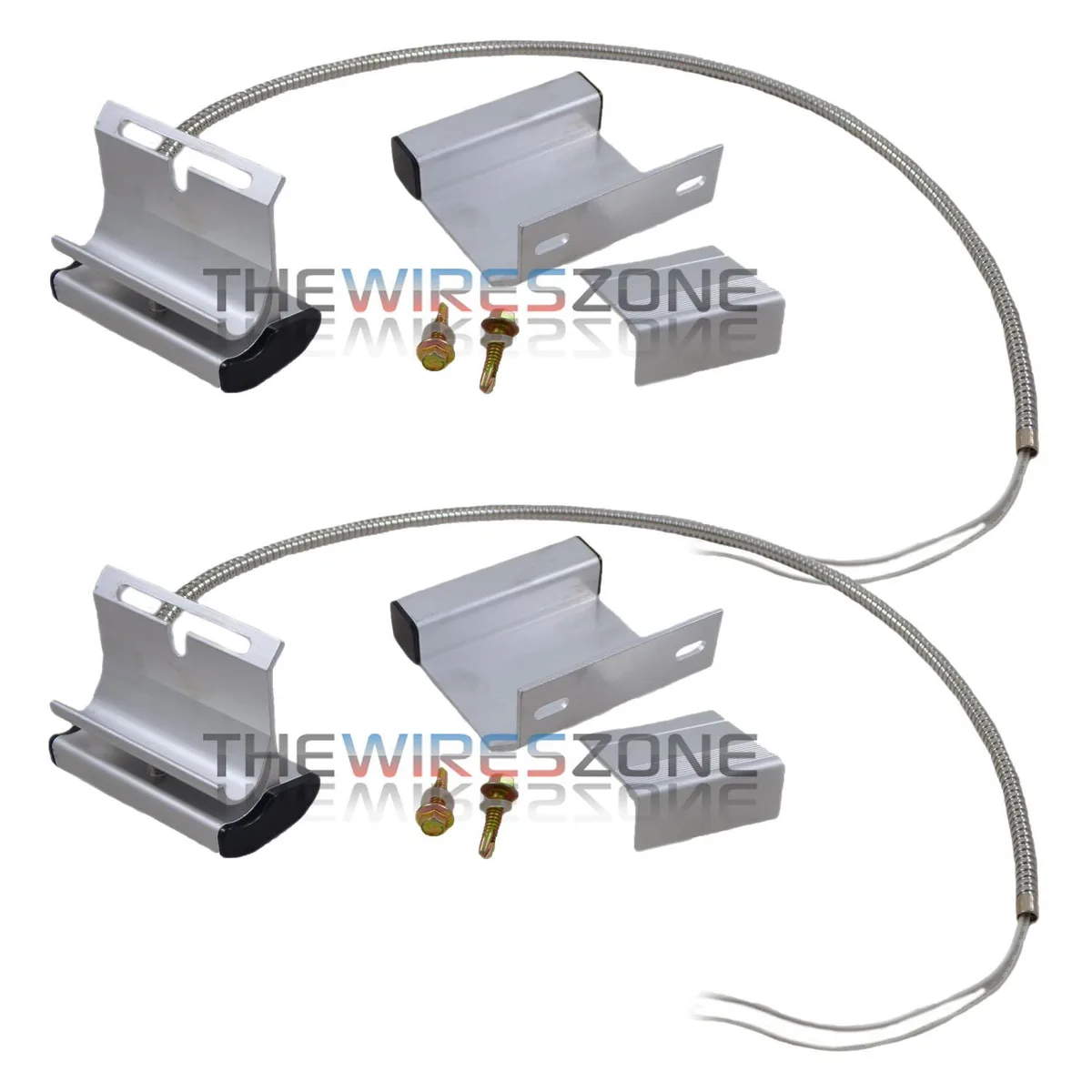 The Wires Zone The Wires Zone Overhead Garage Door Floor Alarm Switch Contact Sensor Track Mounted 2 Pack 18 — product photo