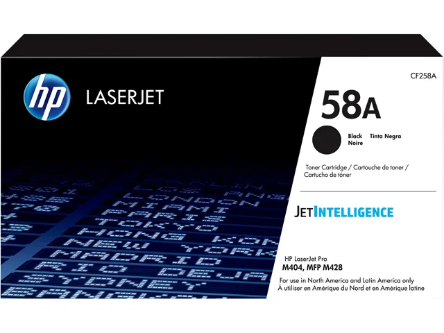 HP HP 58A Black Original LaserJet Toner Cartridge CF258A ~3,000 pages — product photo