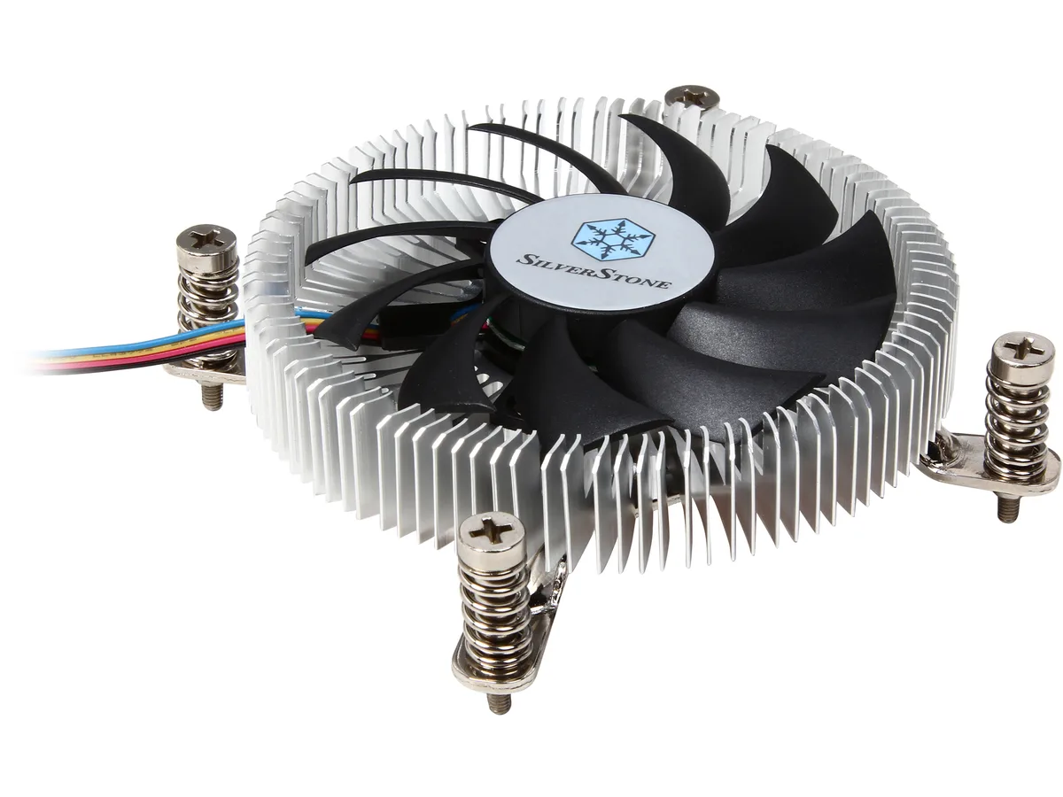 Silverstone Silverstone NT07-115X low-profile CPU cooler 23mm 80mm PWM fan Intel LGA 1150 1151 1155 1156 1200 65W TDP — product photo