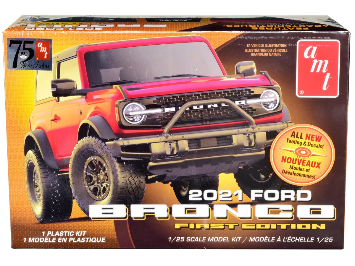 AMT AMT 2021 Ford Bronco First Edition 1/25 Scale Model Kit 114 Parts — product photo
