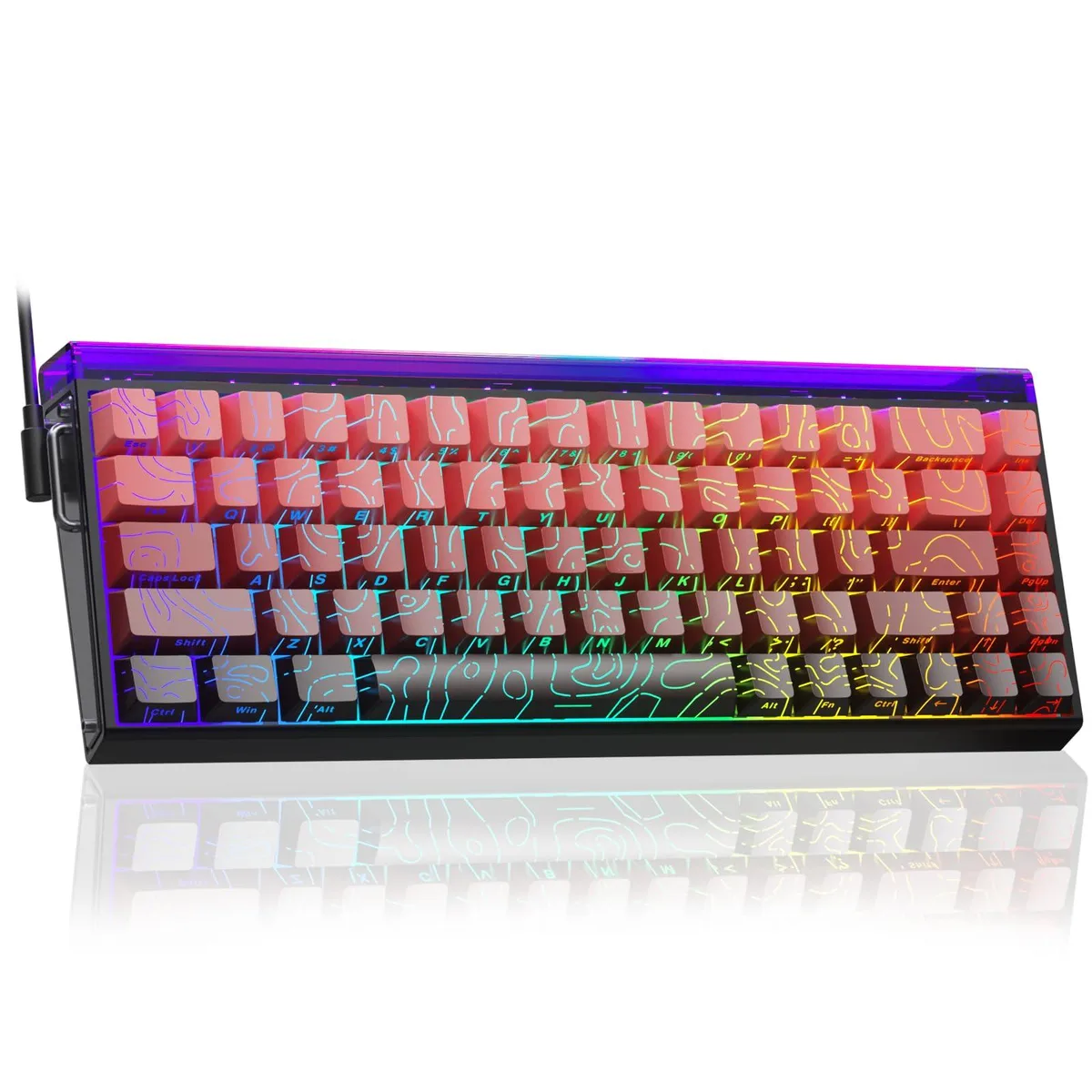 Vszerda Vszerda Hero 68 HE 60% Wired Gaming Keyboard Hall Effect 8K Hz Black Red — product photo