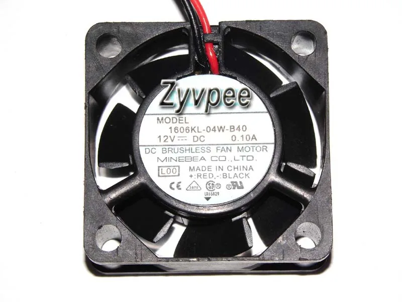 Zyvpee Zyvpee 1606KL-04W-B40 40mm 10mm 12V ball bearing 2-pin case fan — product photo