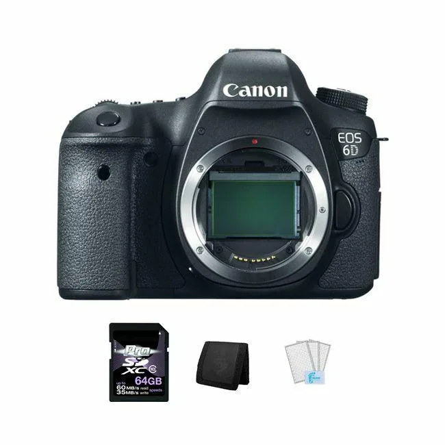 Canon Canon EOS 6D DSLR Camera 20.2MP 3.0" 64GB Bundle — product photo