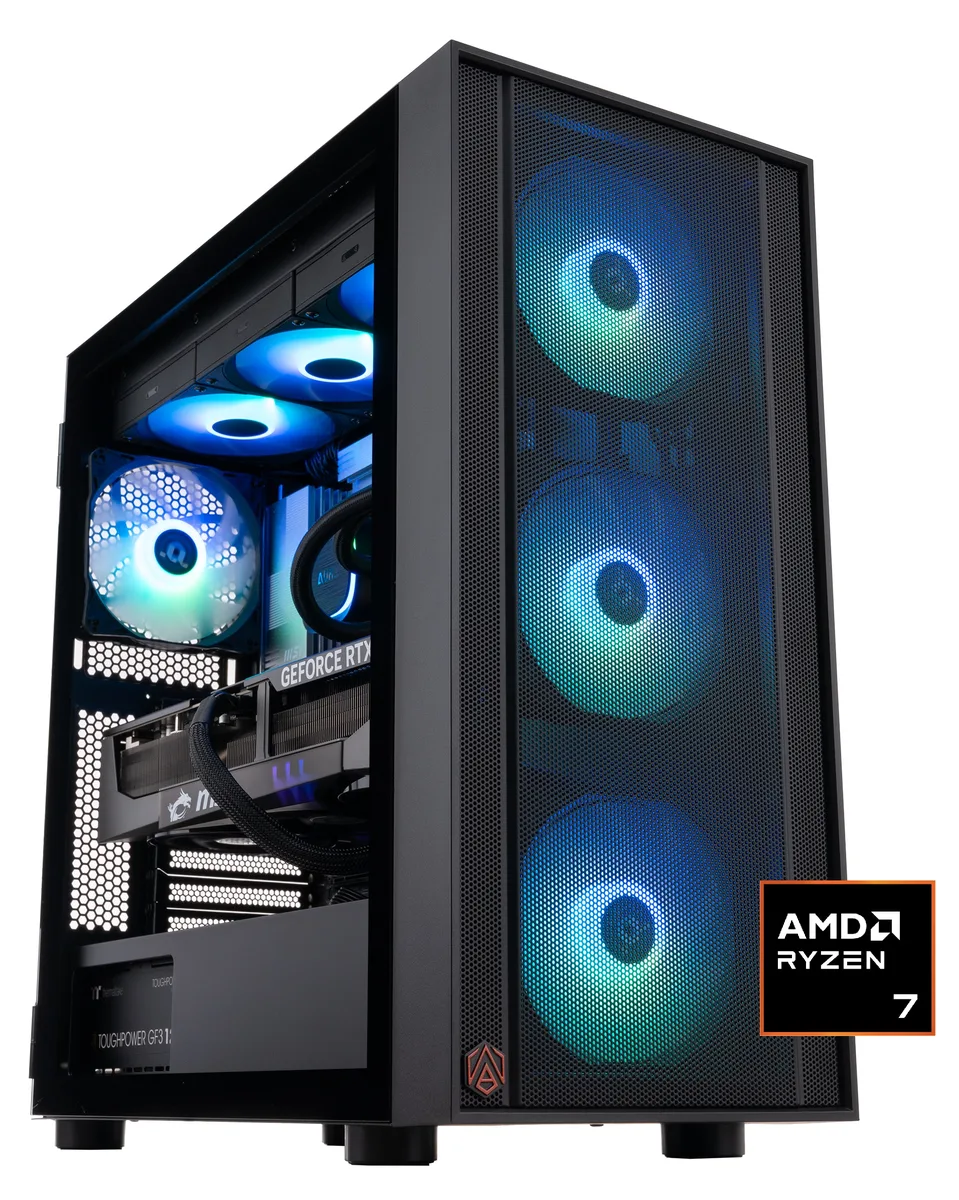 ABS ABS ER9800X3D5090 refurbished gaming PC Ryzen 7 9800X3D RTX 5090 32GB 2TB — product photo