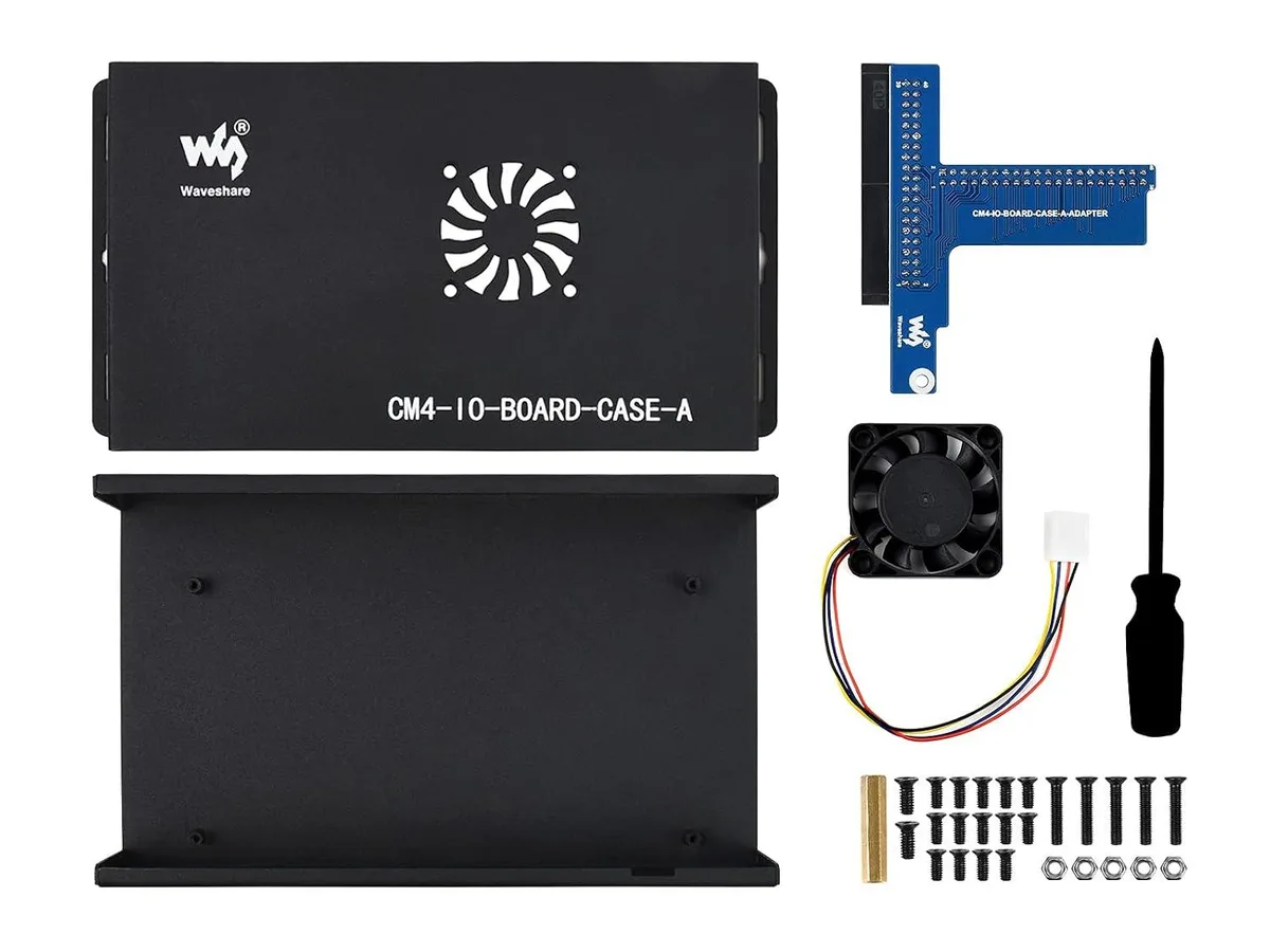 LORDWORLD LORDWORLD Metal Box (A) Chassis for CM4 IO Board with Fan 40PIN GPIO — product photo