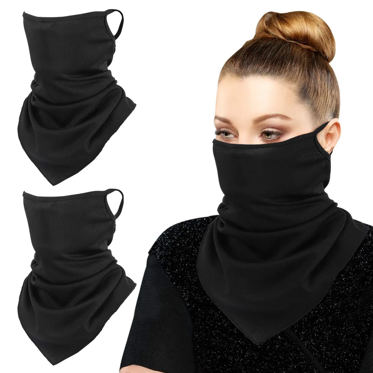 MoKo Balaclava 3 Pack Ear Loops Black — product photo