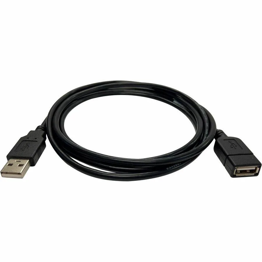 Black Box Corporation Black Box Corporation USB 2.0 Extension Cable Type-A Male/Female Black 3-ft 0.9-m — product photo