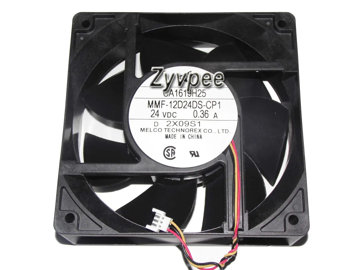 SunnyStar Co., Ltd SunnyStar Co., Ltd MMF-12D24DS-CP1 CA1619H25 24V 0.36A 120mm 38mm 3-pin case fan — product photo