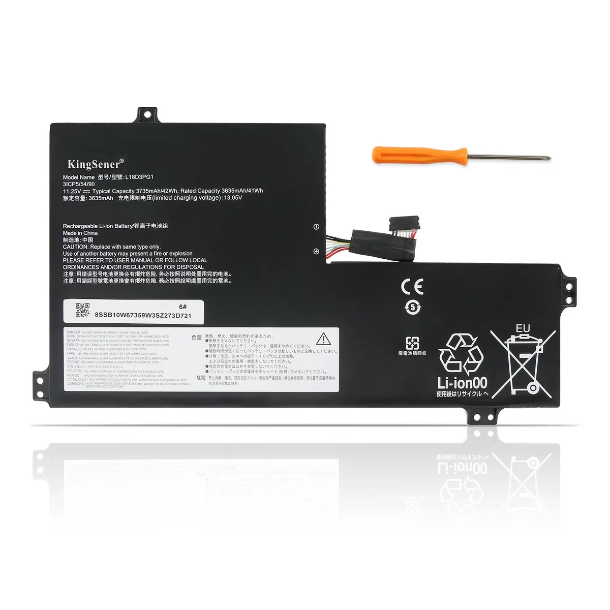 KingSener KingSener L18D3PG1 42WH 11.25V laptop battery — product photo