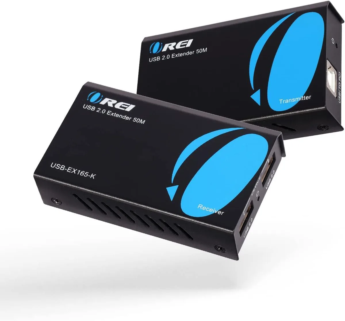 FOCUSTEC FOCUSTEC USB 2.0 over Cat5e/6 Extender 165 ft 2-Port PoC — product photo