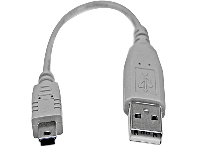 STARTECH STARTECH USB2HABM6IN USB 2.0 A to Mini-B cable 6 in — product photo