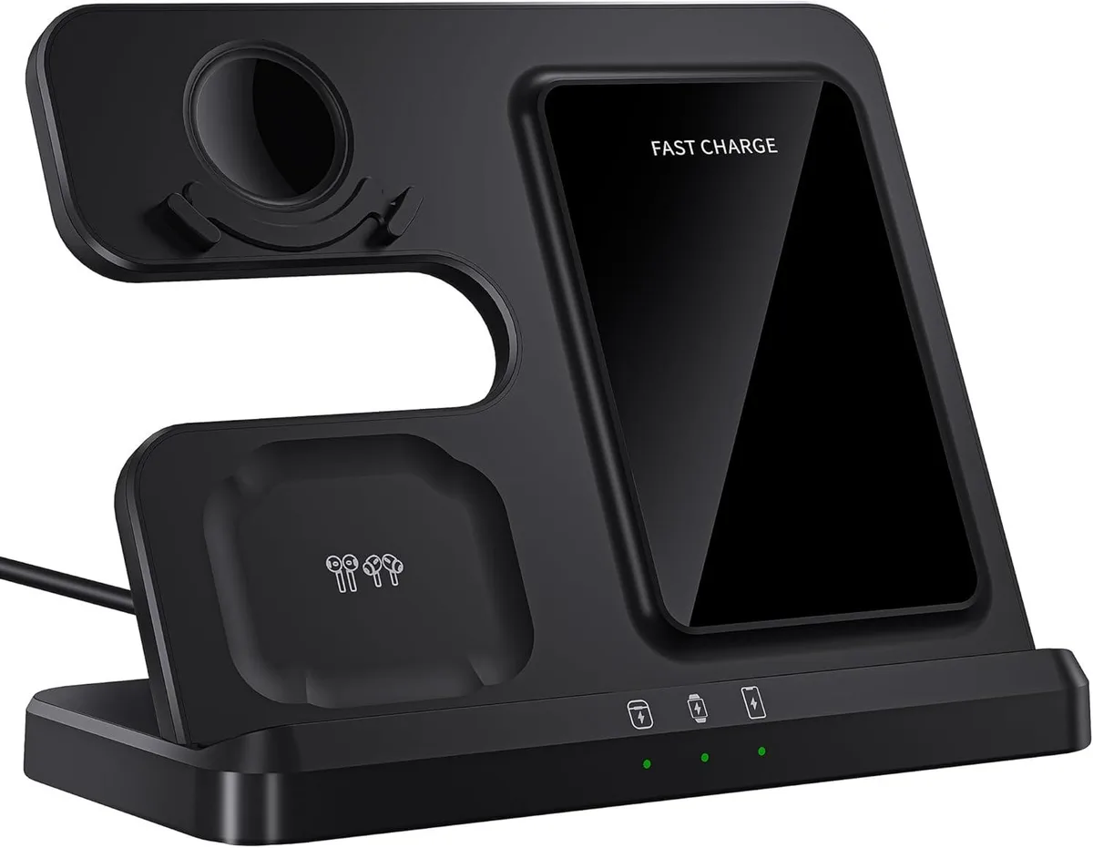 KINGARD KINGARD 3-in-1 Wireless Charger Black 2025 US Version — product photo