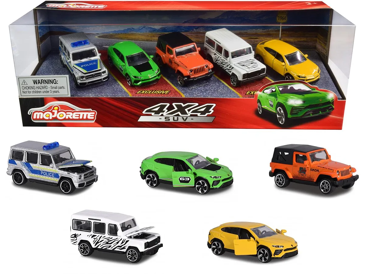 Majorette Majorette 4x4 SUV Giftpack 5-Piece Set 1/64 Diecast Cars — product photo