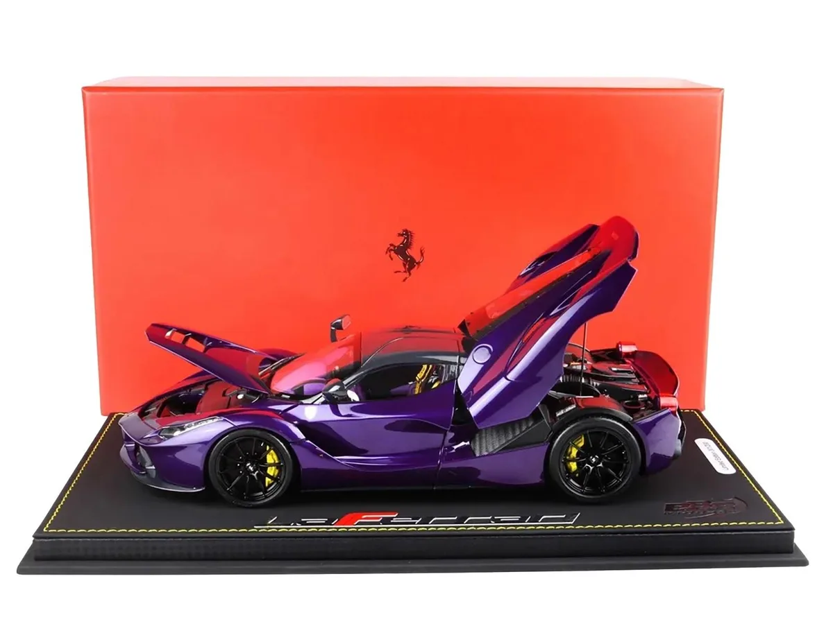 BBR BBR 2012 Ferrari LaFerrari Viola Vio Purple Dubai Metallic Black Top 1/18 Ltd Ed 300 pcs — product photo