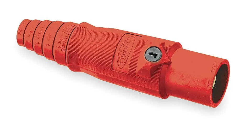 Hubbell Incorporated Hubbell Incorporated HBL400MR Single Pole Inline 400 A Male Red video accessory — product photo