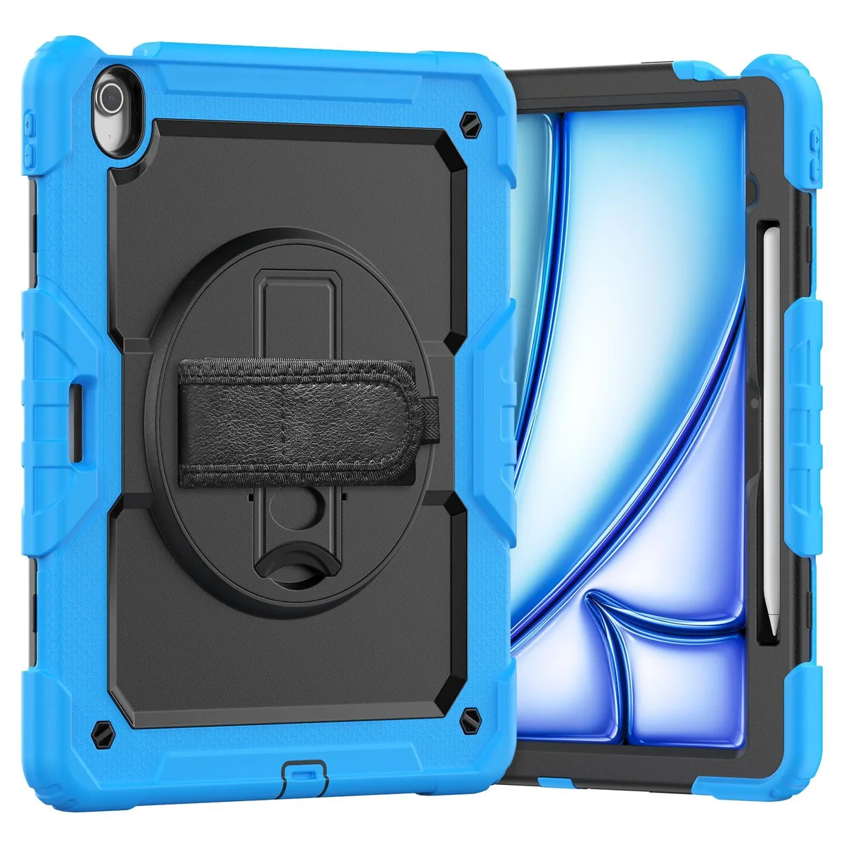 Timoom Timoom Heavy Duty Case Light Blue 13" 12.9" 360° Stand Straps — product photo