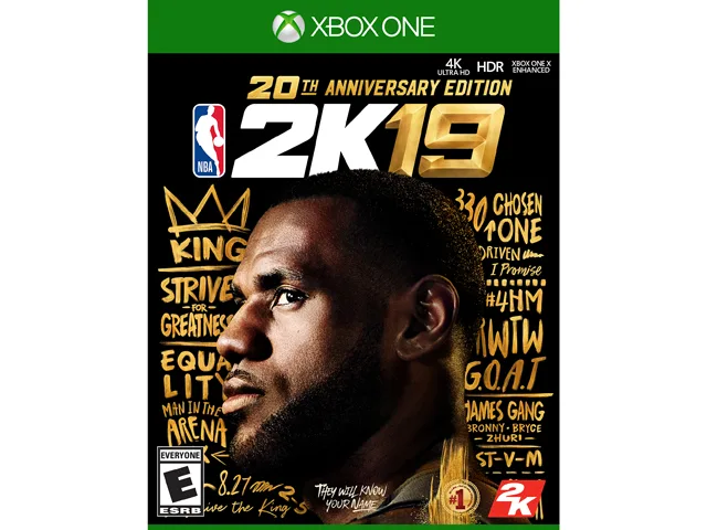 2K GAMES 2K GAMES NBA2K19ANXB NBA 2K19 20th Anniversary Edition xbox one video game — product photo