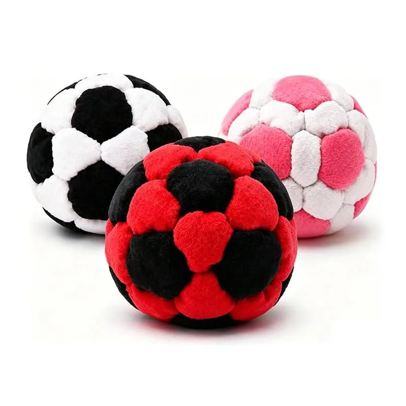 2026 Updated Footbag 3 PCS Black 2.76 inches — product photo
