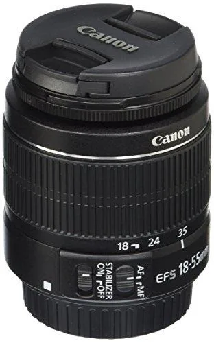 Canon Canon EF-S 18-55mm f/3.5-5.6 IS Standard Zoom camera lens — product photo