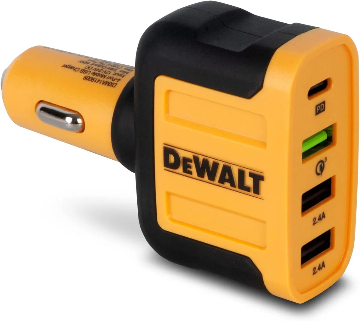 PISKEKAT PISKEKAT 4-Port 60W USB Car Charger QC 3.0 — product photo
