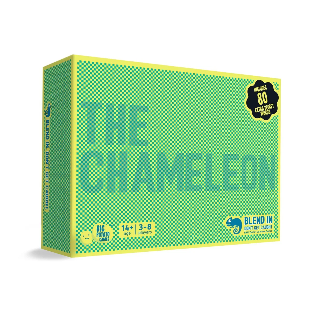 Rectangular multicolour game box with cards inside