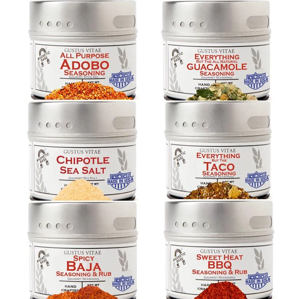 Gustus Vitae Condiments Gustus Vitae Condiments Tex-Mex Flavors Seasoning Collection 6-pack — product photo