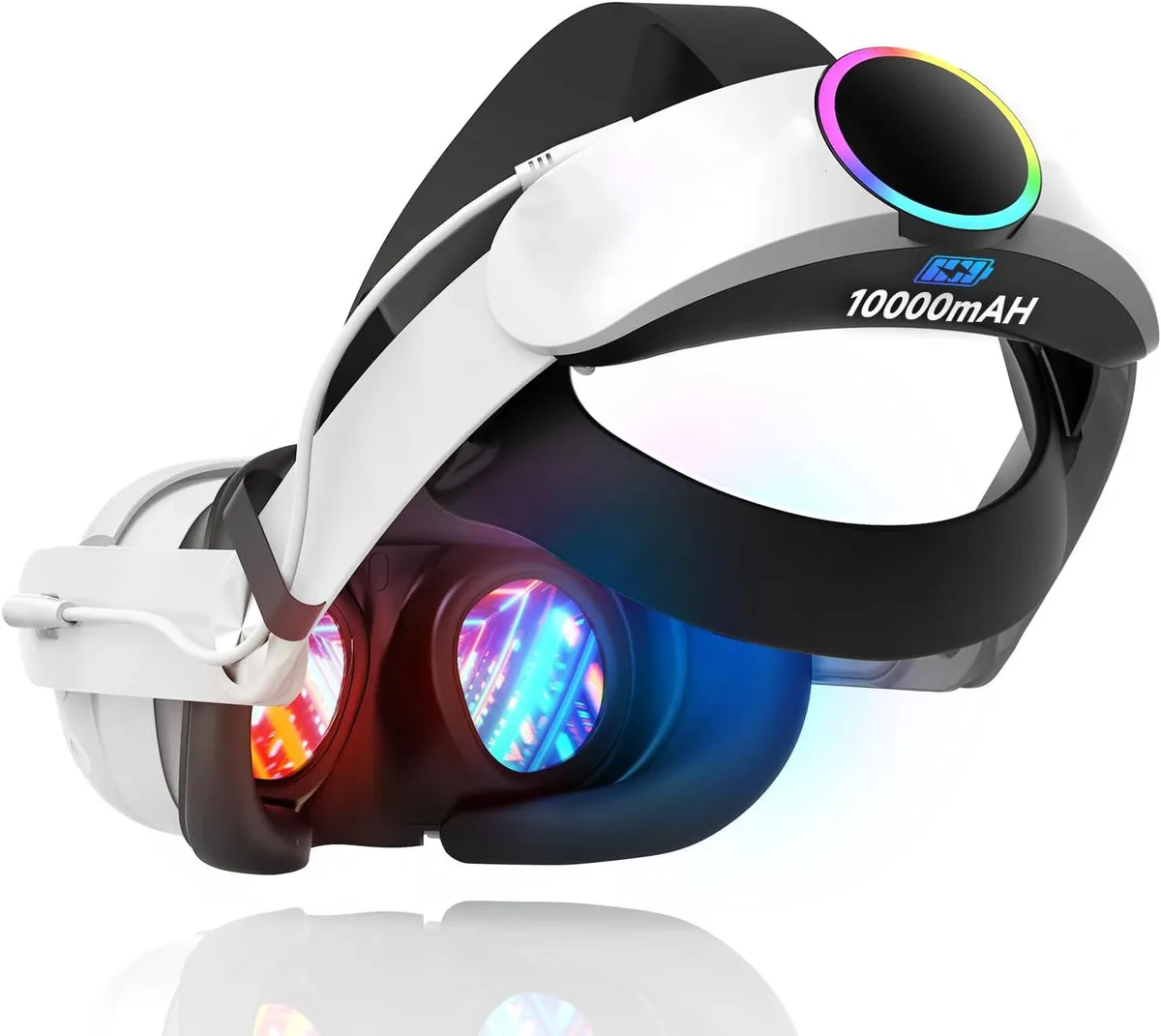 BONAEVER BONAEVER RGB Head Strap Battery 10000mAh White — product photo