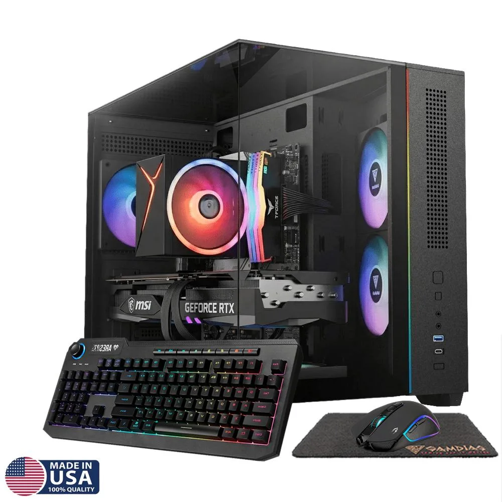 Gigatech Gaming Gigatech Gaming Titan 7 gaming PC — Ryzen 7 5700, RTX 5070, 16GB DDR4, 2TB NVMe — product photo