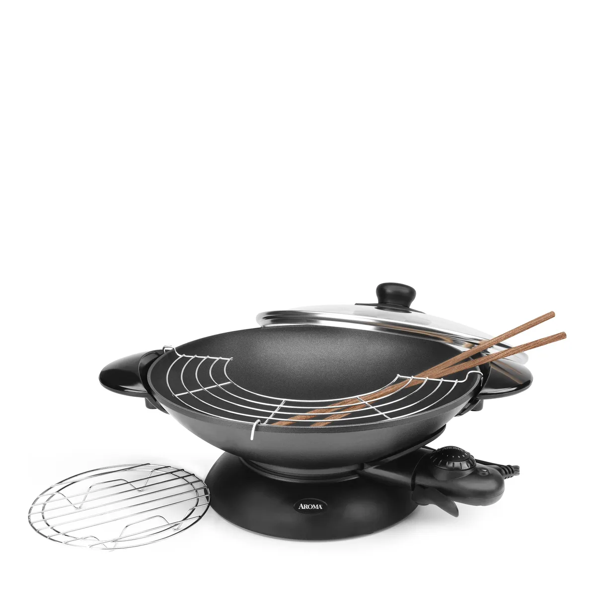 Aroma Aroma AEW-307 Electric Wok 5 Qt Black — product photo
