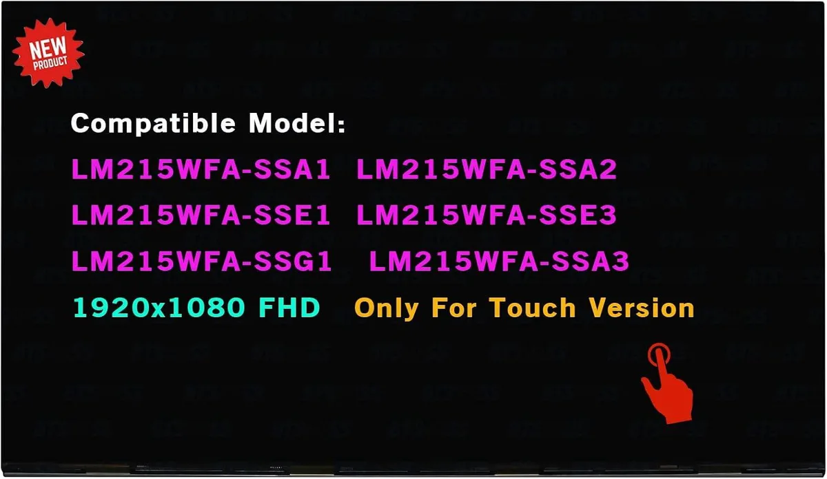 NUOLAISUN NUOLAISUN 21.5" FHD 1080P LCD Touch Screen LM215WFA-SSA3 — product photo