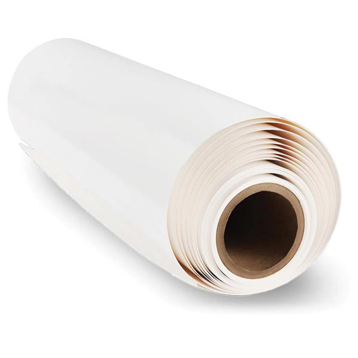 17-inch by 100-foot roll of white luster photo paper with glossy smooth finish