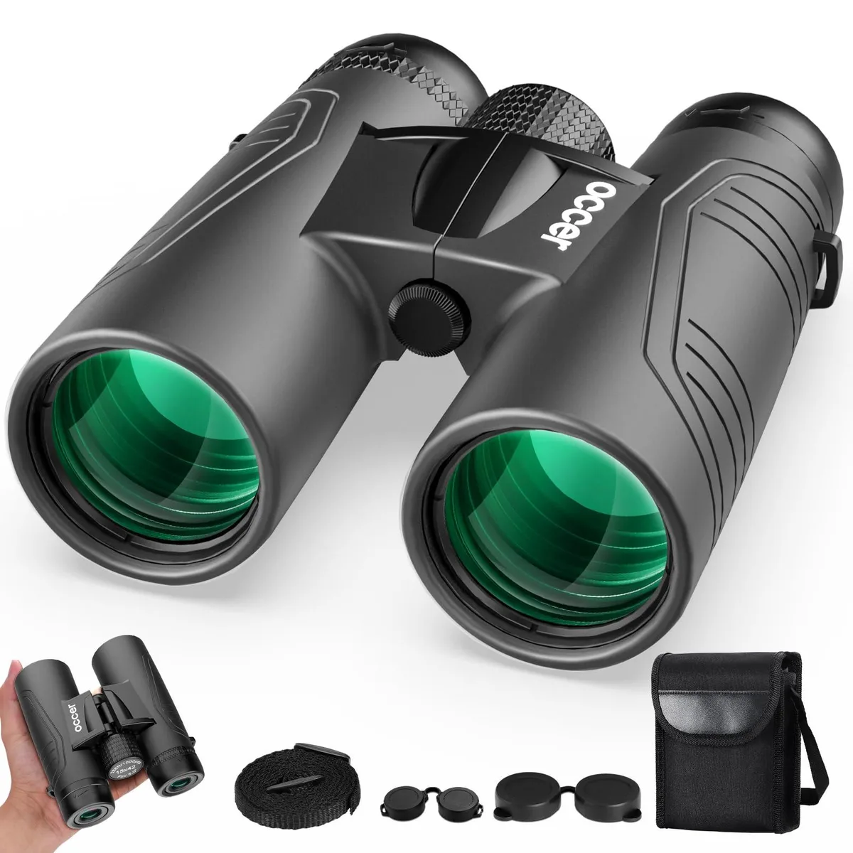 occer 15x42 Binoculars Black — product photo