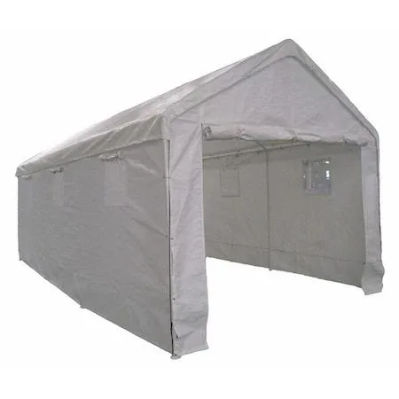 White polyethylene solid wall kit for 10x27 ft canopy