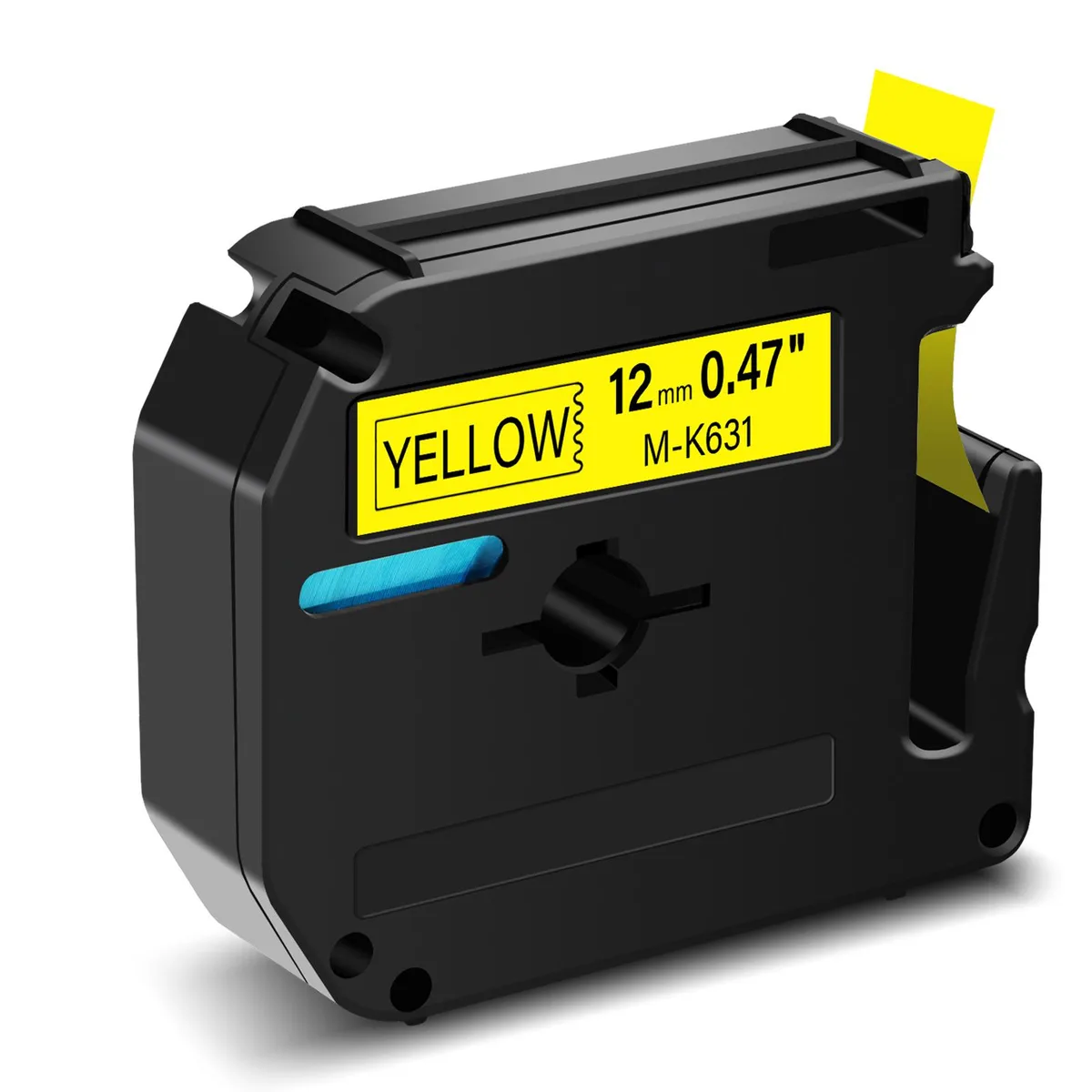 GREENCYCLE GREENCYCLE MK-631 Label Tape 12mm Black on Yellow — product photo