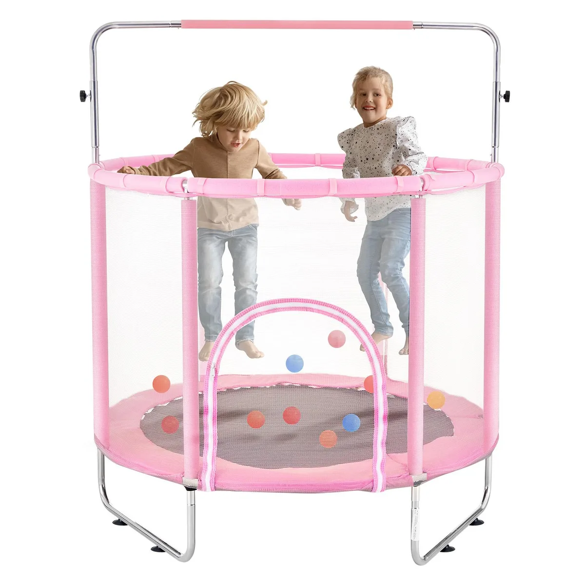 VEVOR VEVOR 55" Kids Trampoline Pink 120 kg 265 lbs — product photo