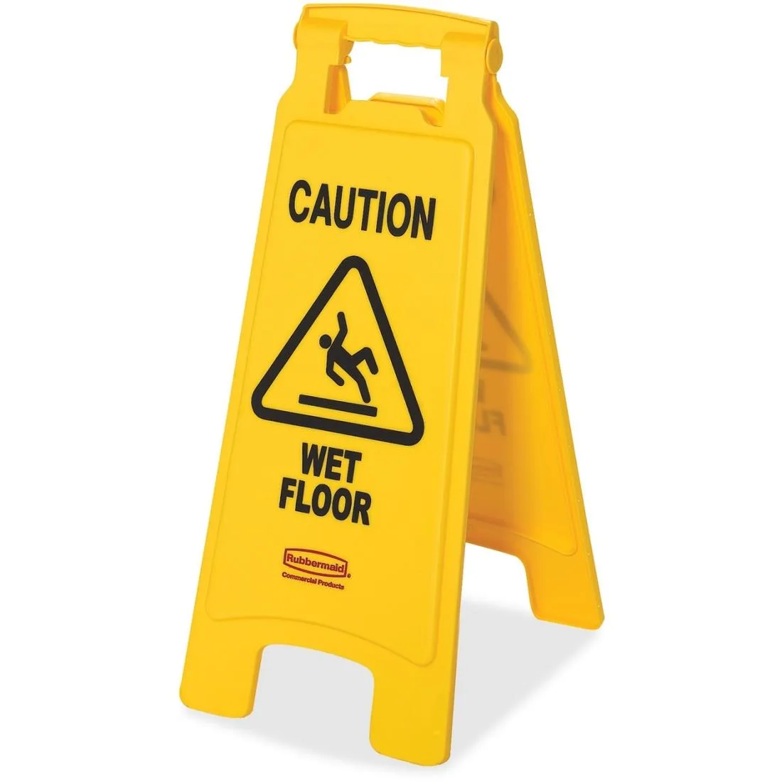 Rubbermaid Rubbermaid 611277YWCT Caution Wet Floor Sign 6/Carton — product photo