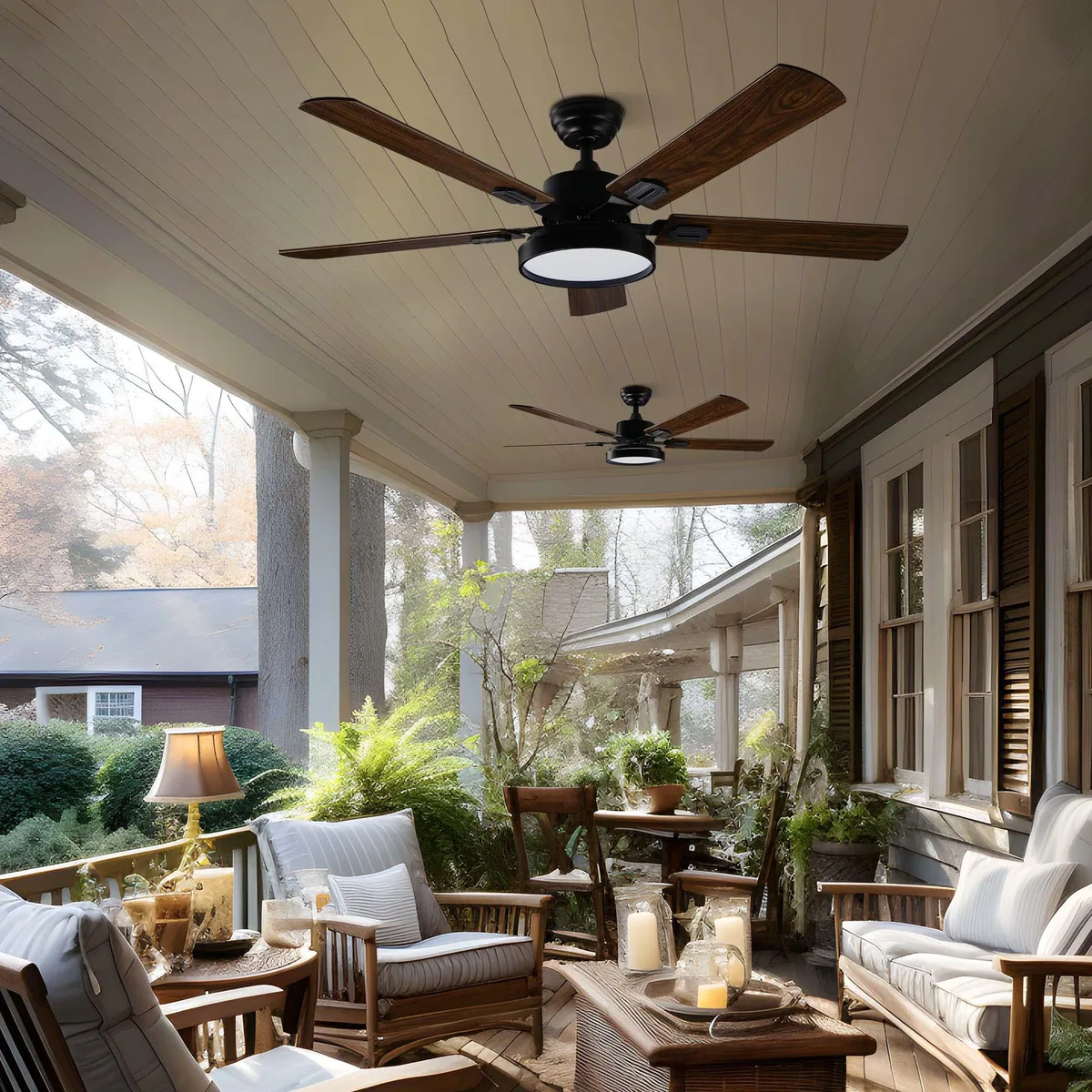 Yescom USA, Inc. Yescom USA, Inc. DELight 52" Ceiling Fan with Light &amp; Remote 2 Pack — product photo