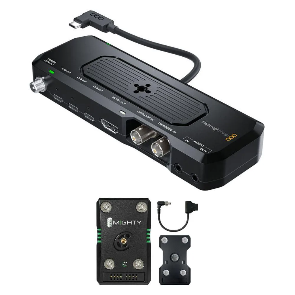 Blackmagic Design Pty. Ltd. Blackmagic Design Pty. Ltd. Camera ProDock Bundle with Core SWX SNAP Mighty-i 45Wh Stackable Battery Kit — product photo
