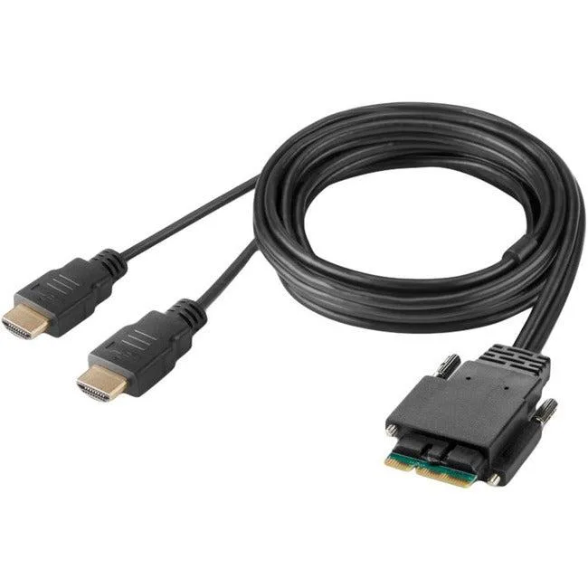 Belkin modular secure KVM console cable, 6 ft, gold connectors, hook-and-loop wraps