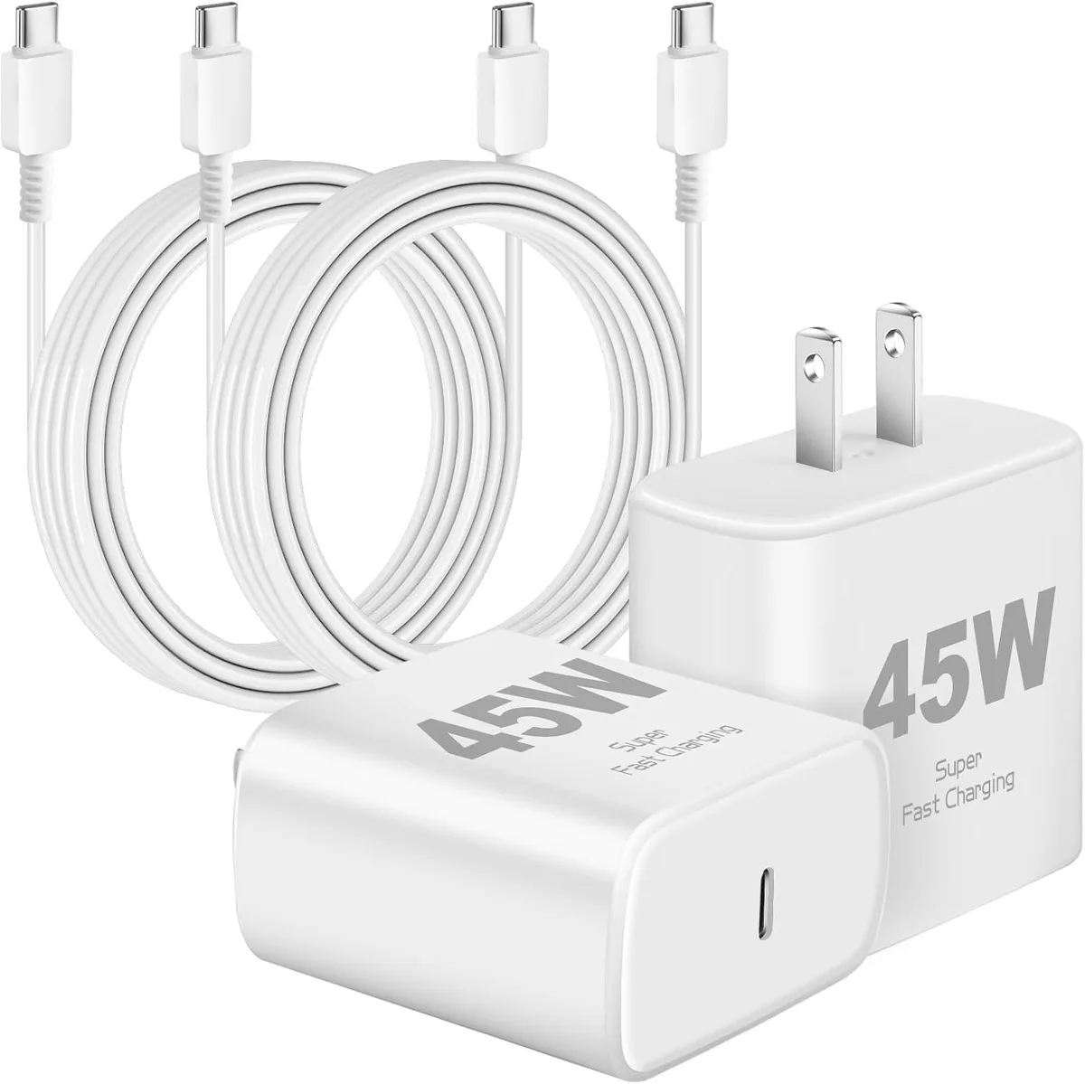 ONITOON ONITOON 45W USB-C Wall Charger 2-Pack 10ft Cable — product photo
