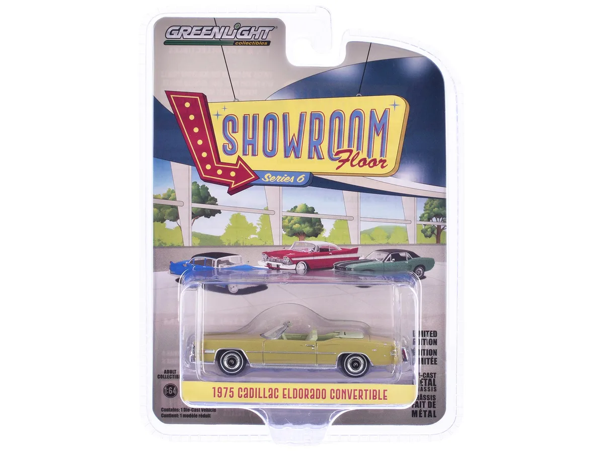 GREENLIGHT GREENLIGHT 1975 Cadillac Eldorado Convertible Florentine Gold Firemist 1/64 Series 6 — product photo