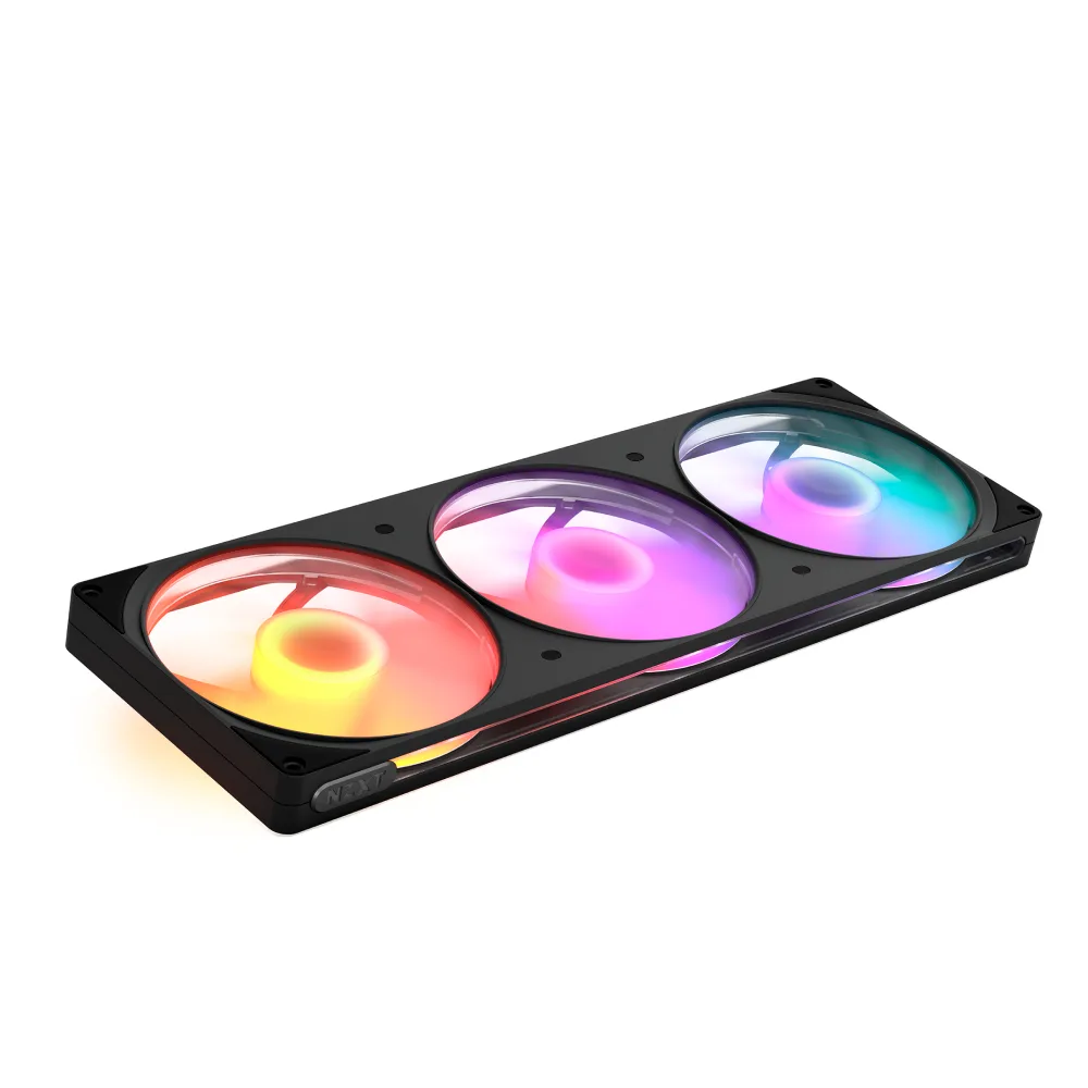 NZXT NZXT RF-R242U-BF 420mm case fan, 3×140mm, 24 RGB LEDs, 2000 RPM — product photo