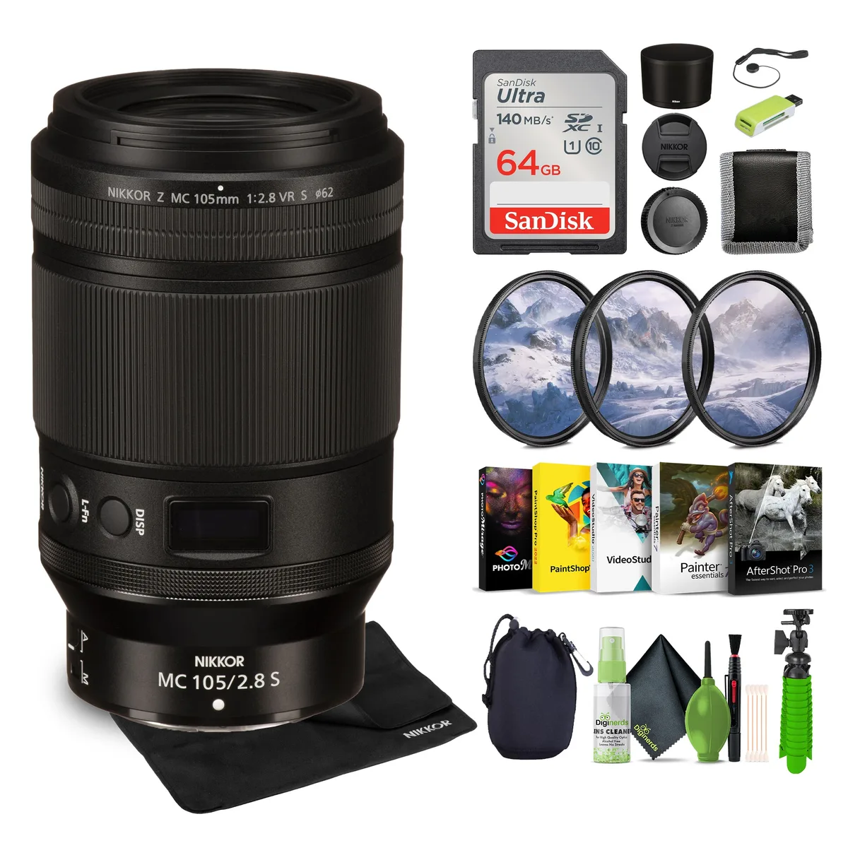 Nikon Inc Nikon NIKKOR Z MC 105mm f/2.8 VR S Macro Lens Bundle — product photo