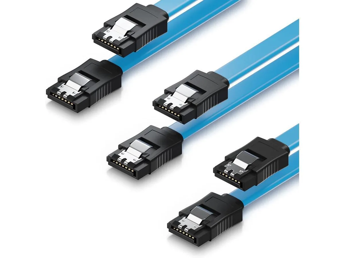 isptewhie isptewhie SATA Cable III 3 Pack 6Gbps 40cm Blue — product photo